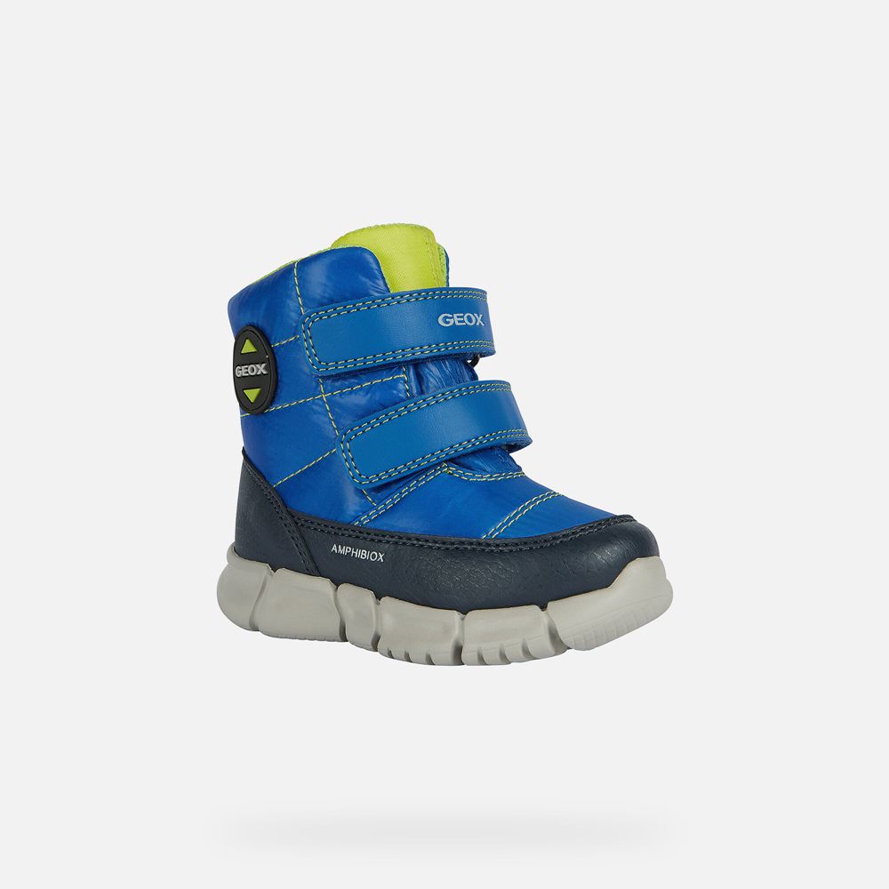 Geox Boots Blue Flexyper Abx Boy - Geox Baby Shoes - LSMVDZ287